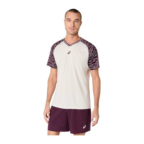 Camiseta de Pádel Asics Court Manga Corta Hombre Avena