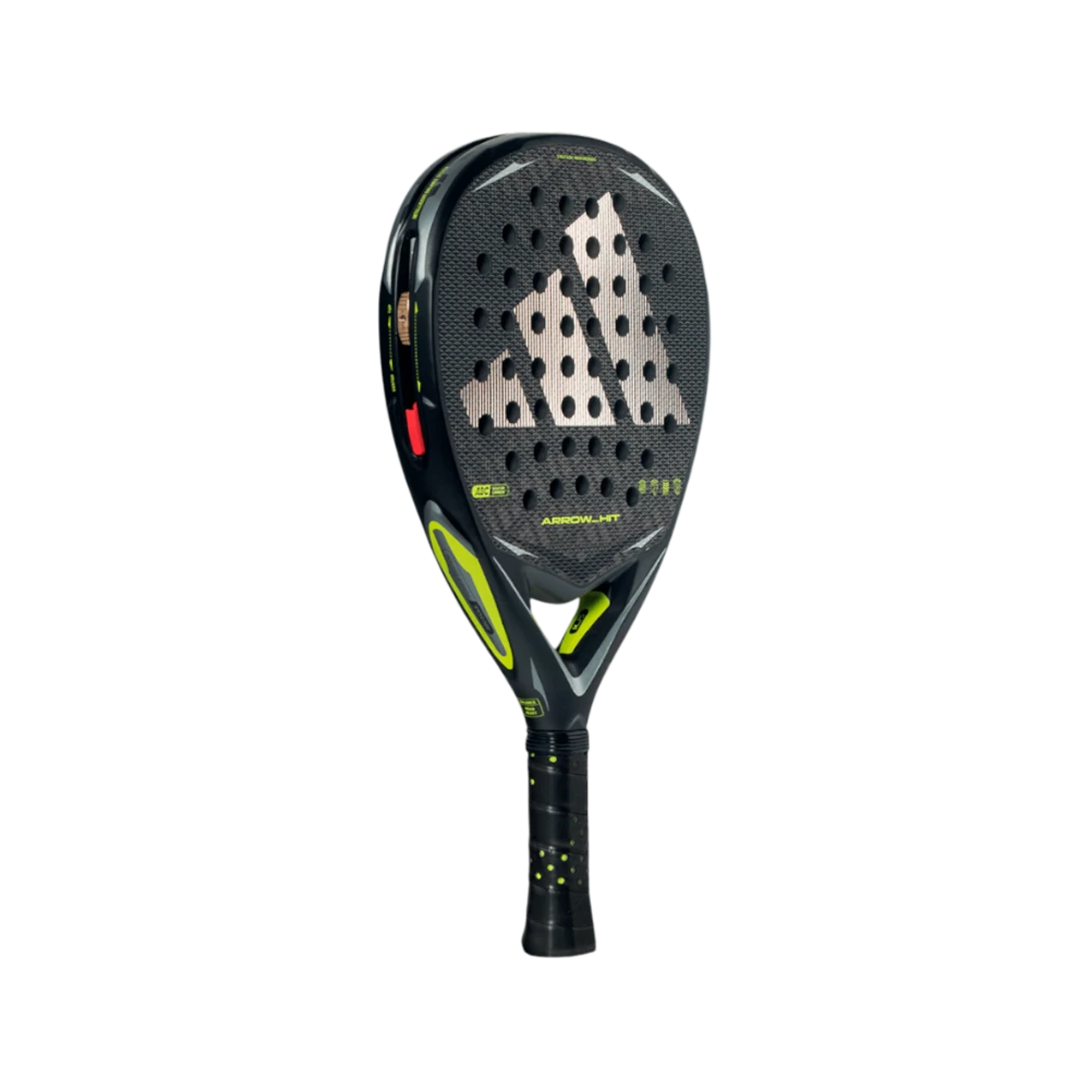 Pala de pádel Adidas Arrow Hit 2026, vista inclinada