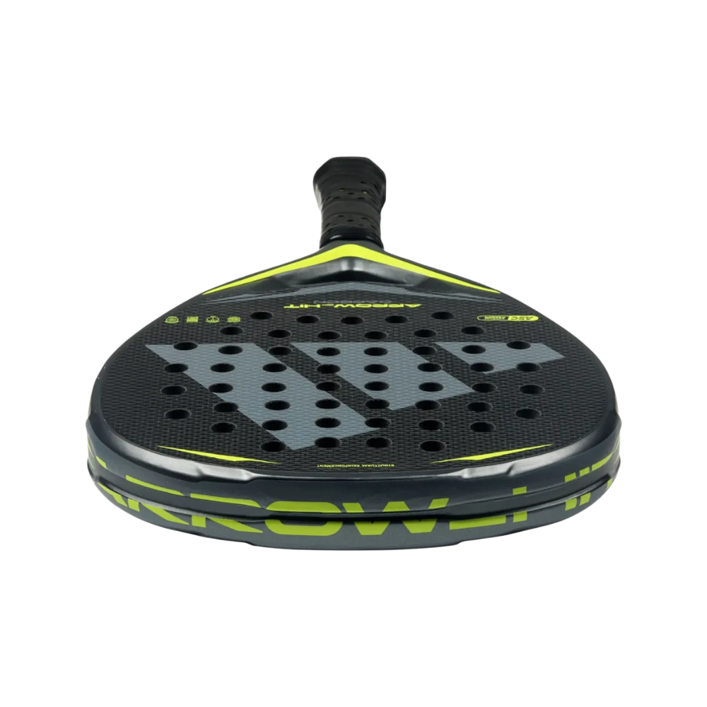 Pala de pádel Adidas Arrow Hit Carbon, vista frontal de la cara