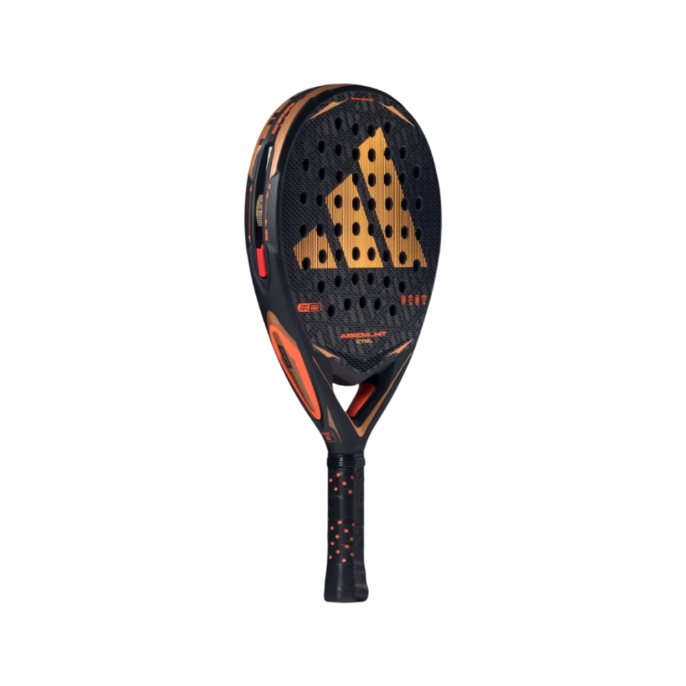 Pala de pádel Adidas Arrow Hit Ctrl 2026, vista inclinada