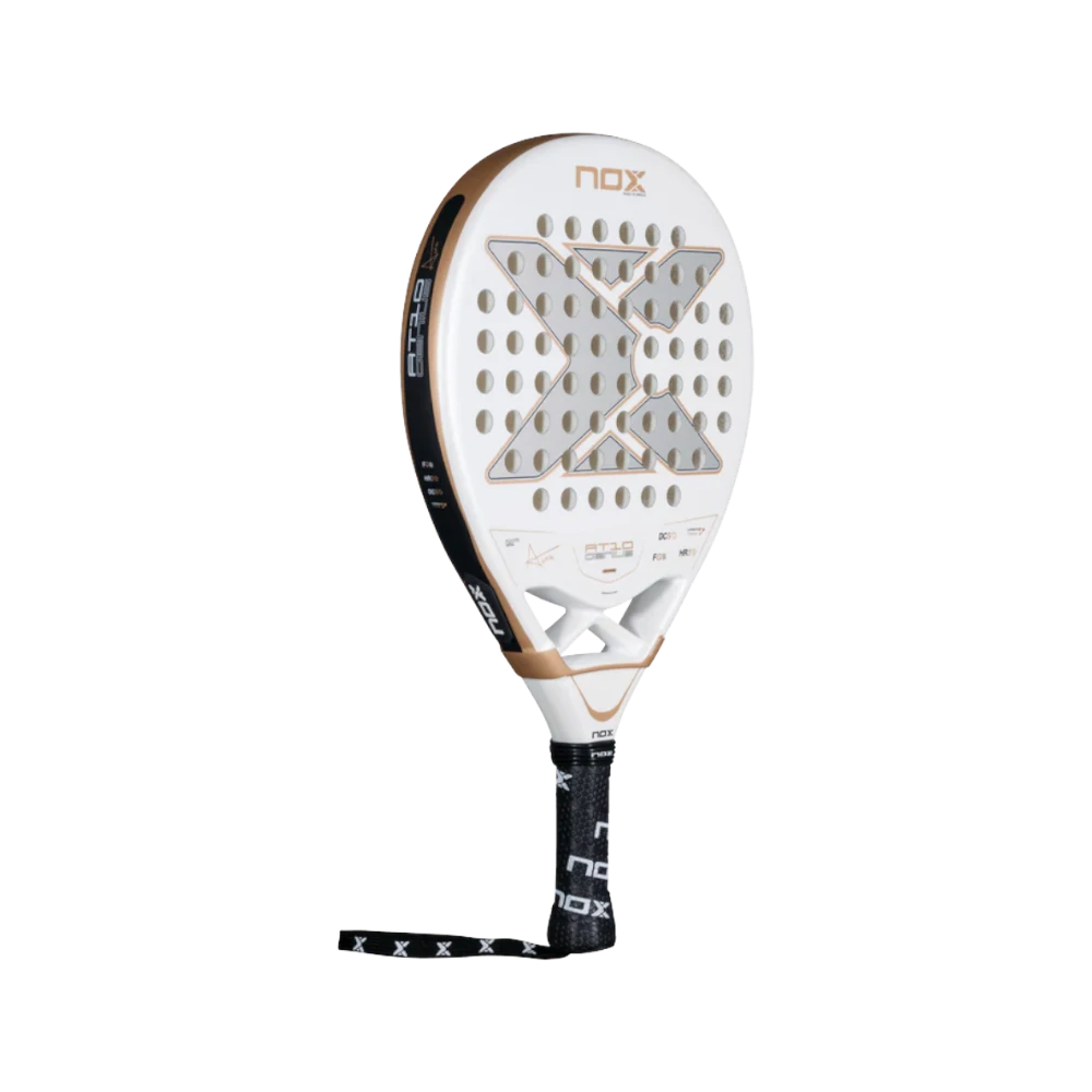 Pala de pádel Nox AT10 Genius JR, vista inclinada