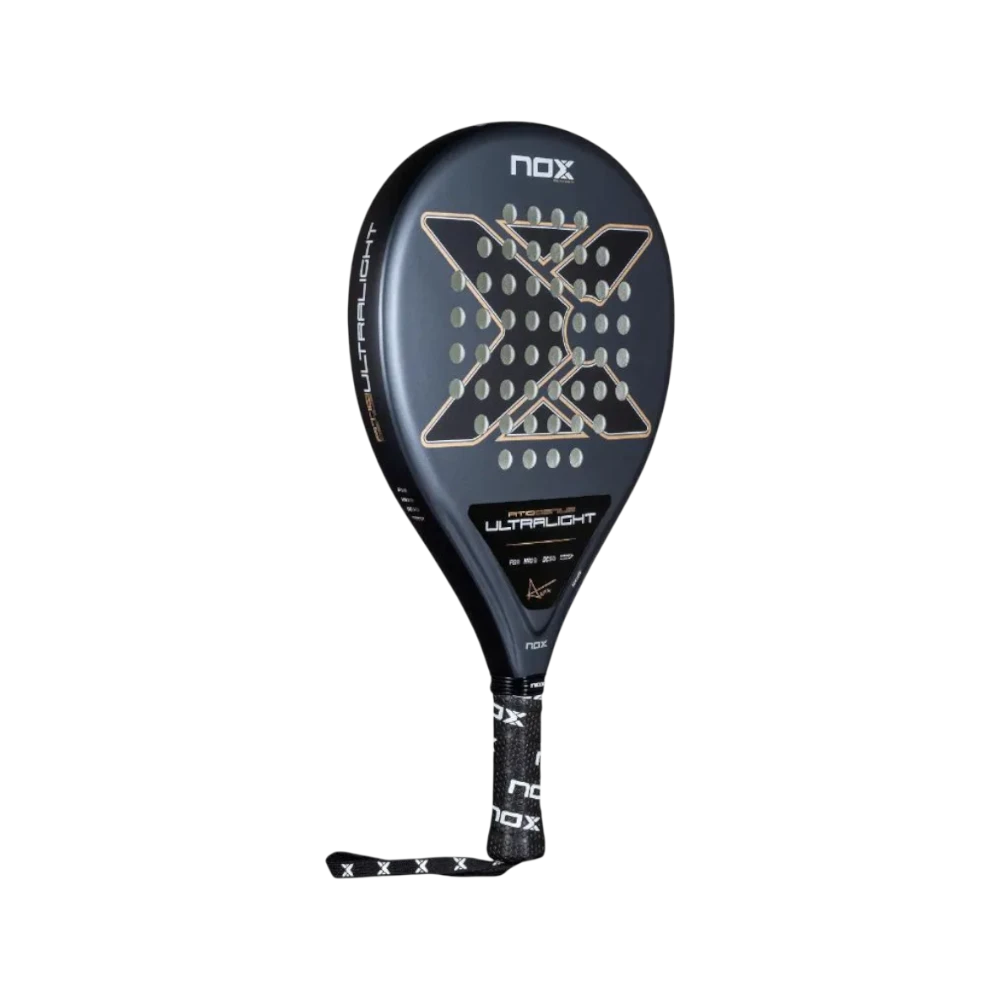 Pala de pádel Nox AT10 Genius Ultralight, vista inclinada