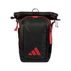 Mochila Adidas Multigame 2026 negro y rojo, vista principal