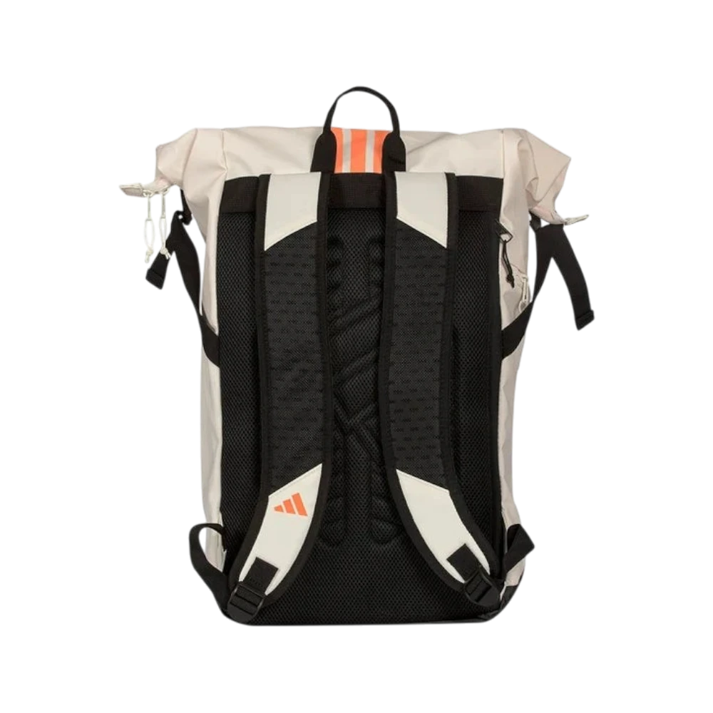 Mochila Adidas Multigame 2026 blanco roto, vista trasera