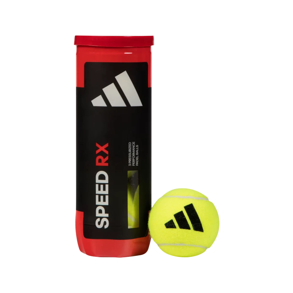 Bote Adidas Speed RX Yellow con pelota fuera