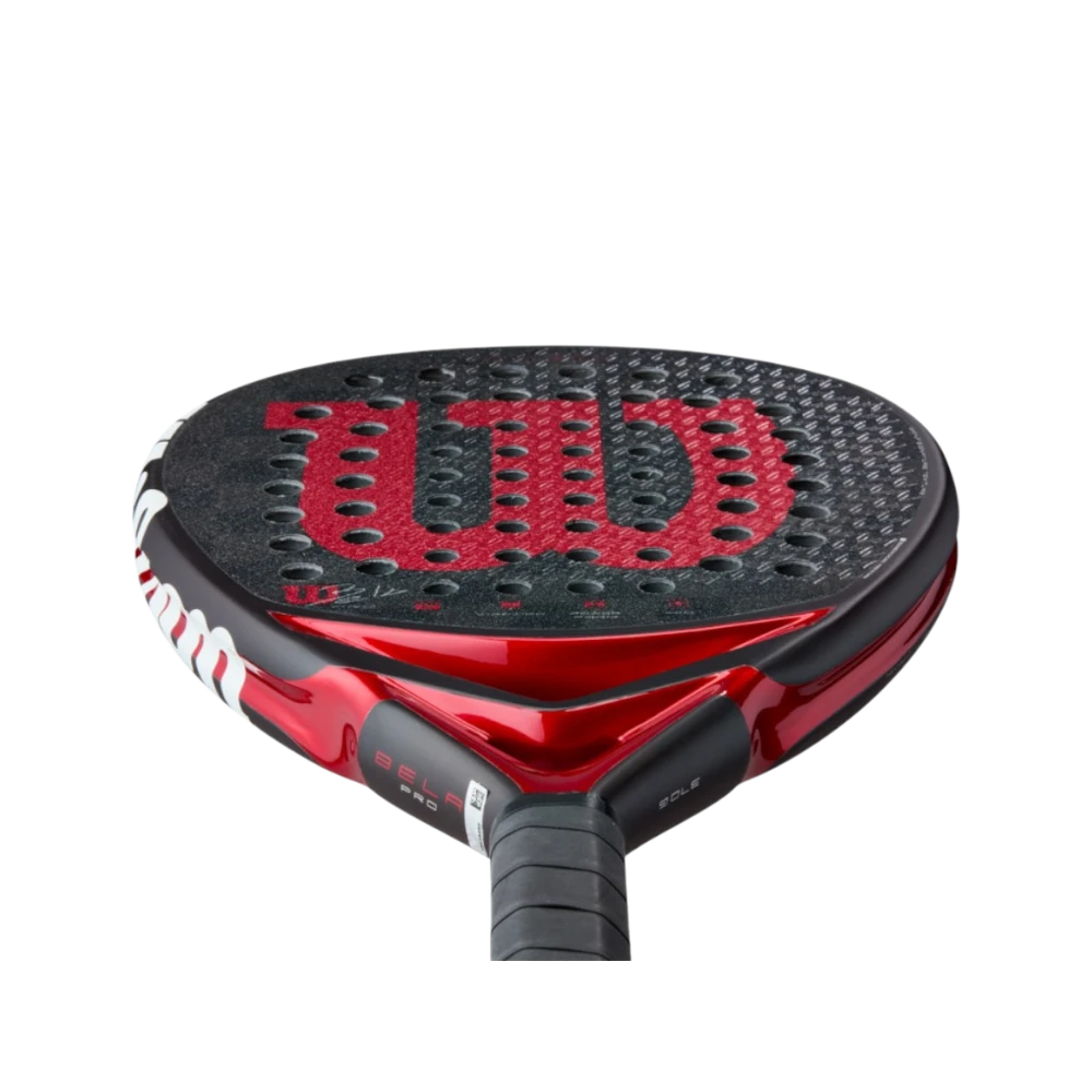 Pala de pádel Wilson Bela Pro V3, vista frontal de la cara