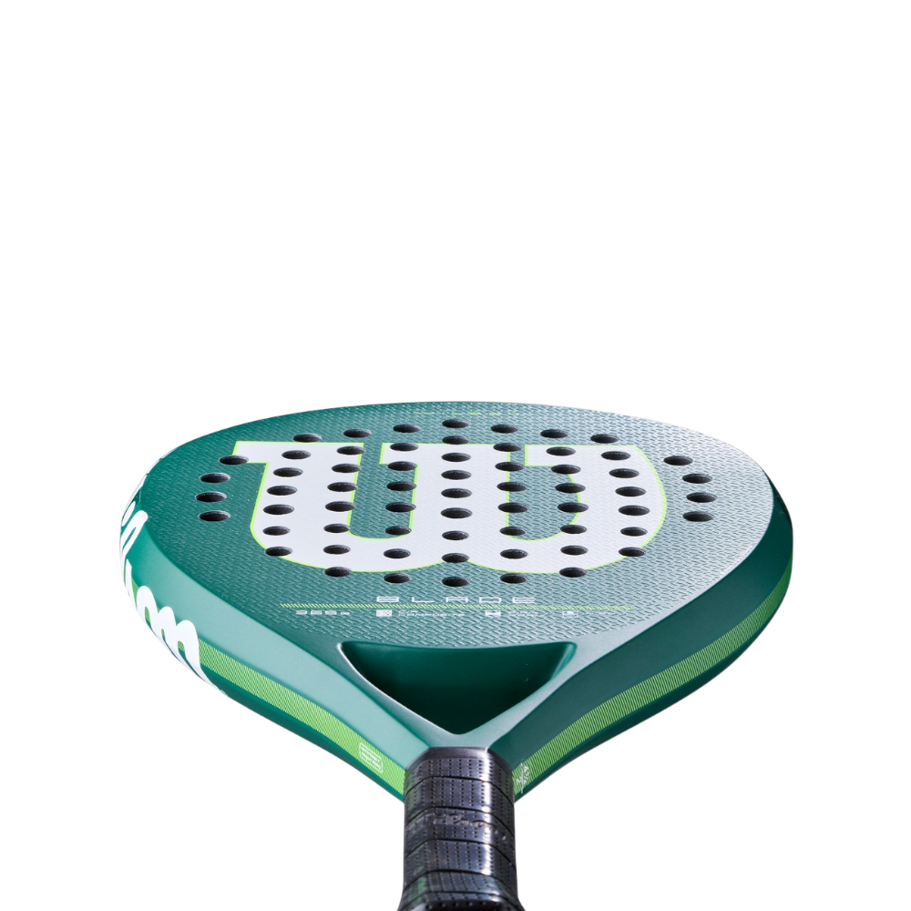 Pala Wilson Blade V4 Verde 2026 — perfil del marco