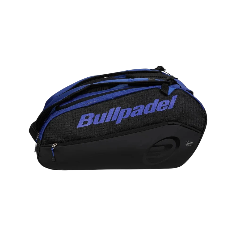 Paletero Bullpadel Vertex Geo Premier 2026 negro y azul, vista principal