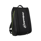Paletero Bullpadel Advance 2026 negro y verde lima, vista 3