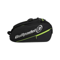 Paletero Bullpadel Advance 2026 negro y verde lima, vista principal