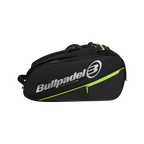 Paletero Bullpadel Advance 2026 negro y verde lima, vista principal