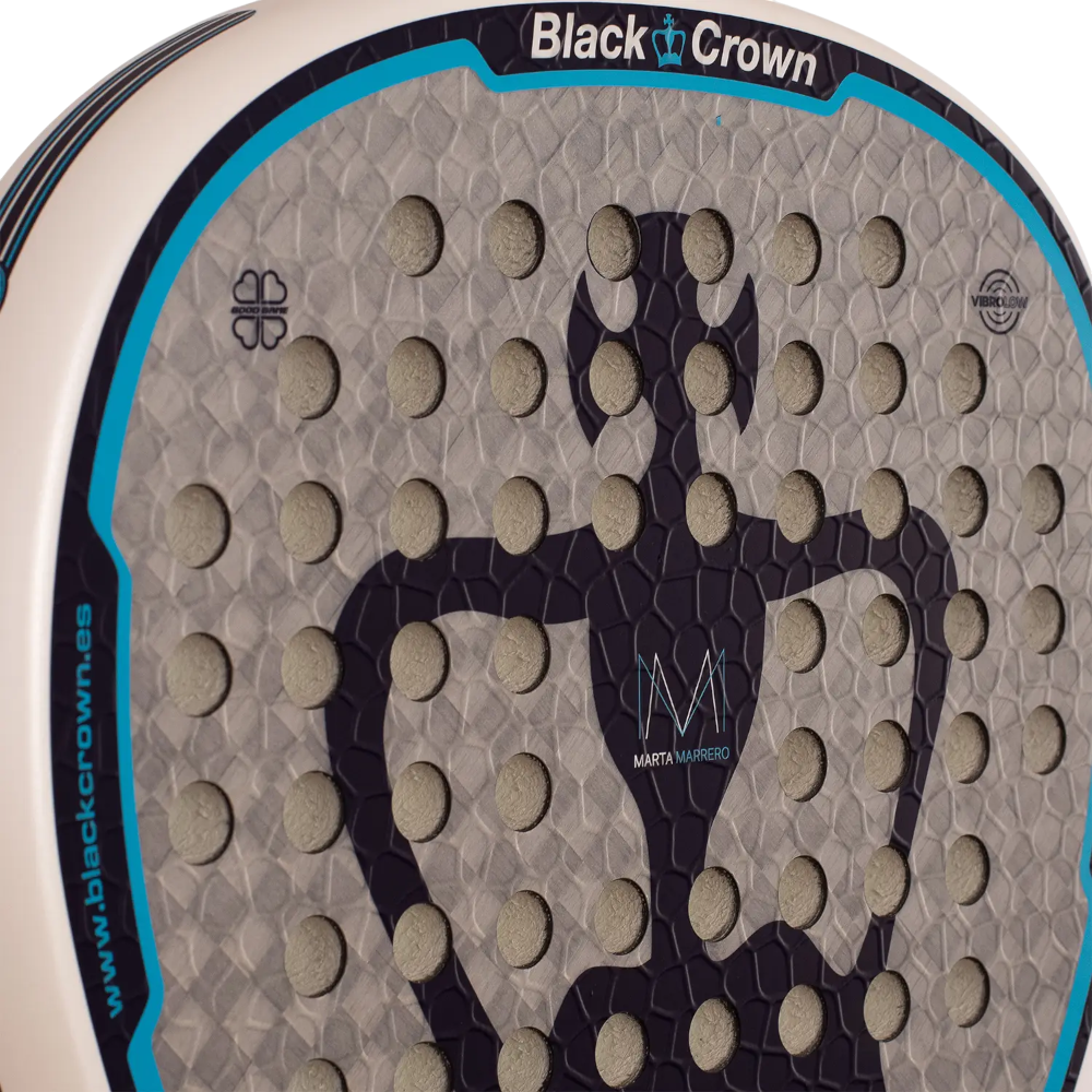 Pala Black Crown Hurricane Comfort 4.0 — detalle de la superficie rugosa