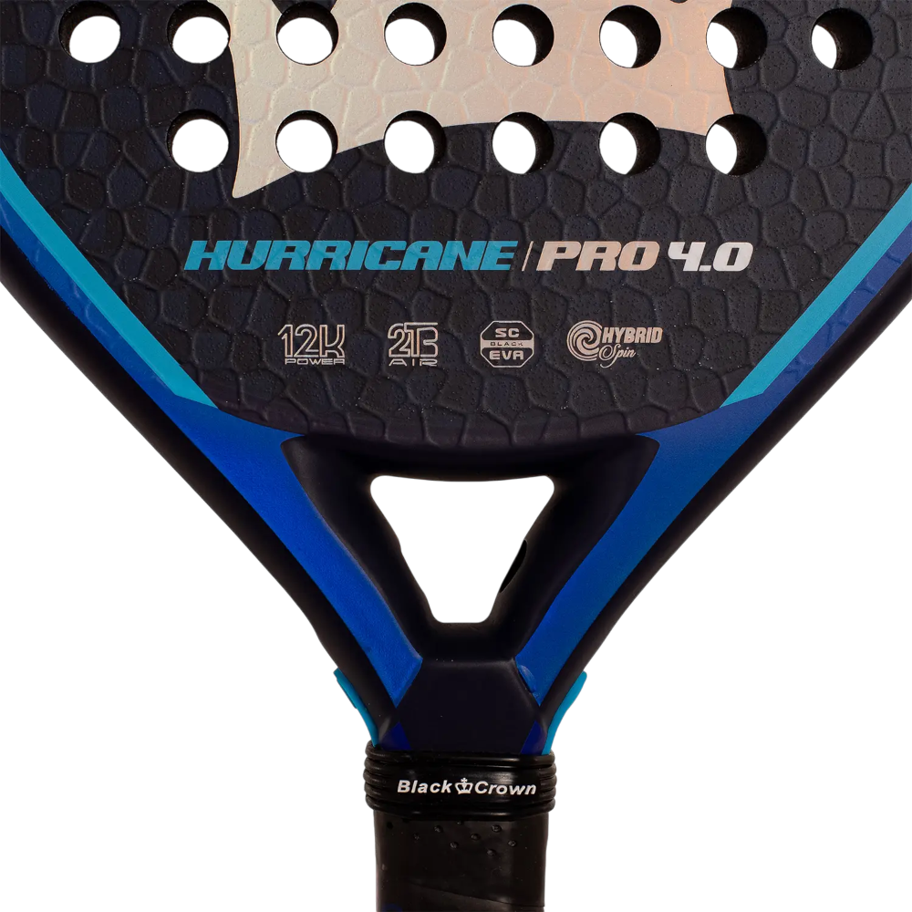Pala Black Crown Hurricane Pro 4.0 — detalle del corazón