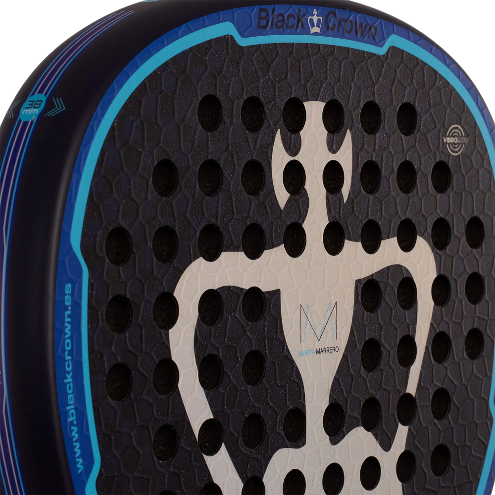 Pala Black Crown Hurricane Pro 4.0 — detalle de la superficie rugosa
