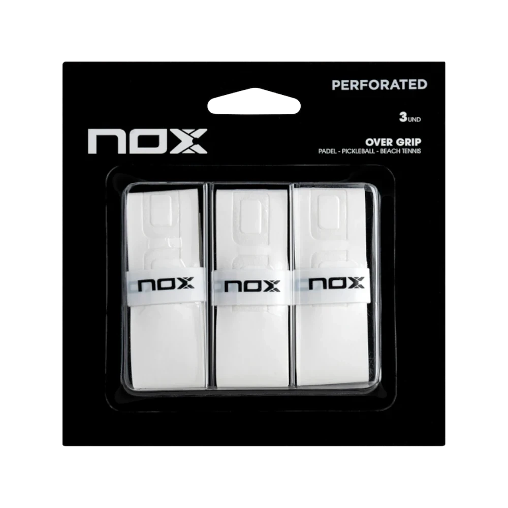 Overgrip Nox PRO blanco liso blíster 3 unidades