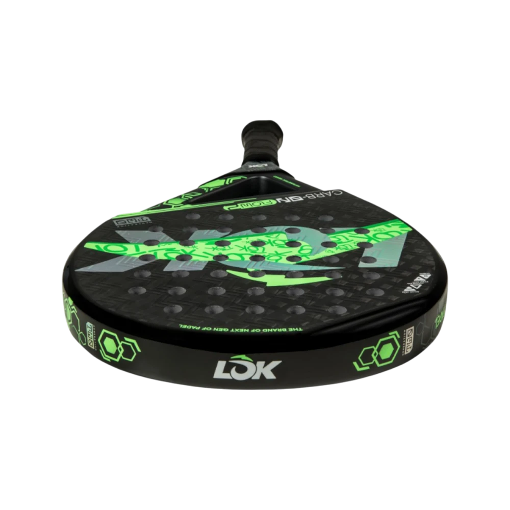 Pala de pádel Carbon Flow Gen 2, vista frontal de la cara