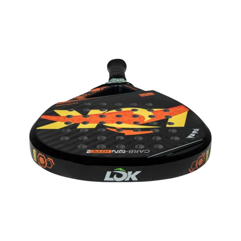 Pala de pádel Carbon Hype Gen 2, vista frontal de la cara
