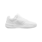 Zapatillas de pádel Wilson Courtglide de mujer en blanco/plata, vista lateral interior