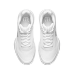 Zapatillas de pádel Wilson Courtglide de mujer en blanco/plata, vista superior
