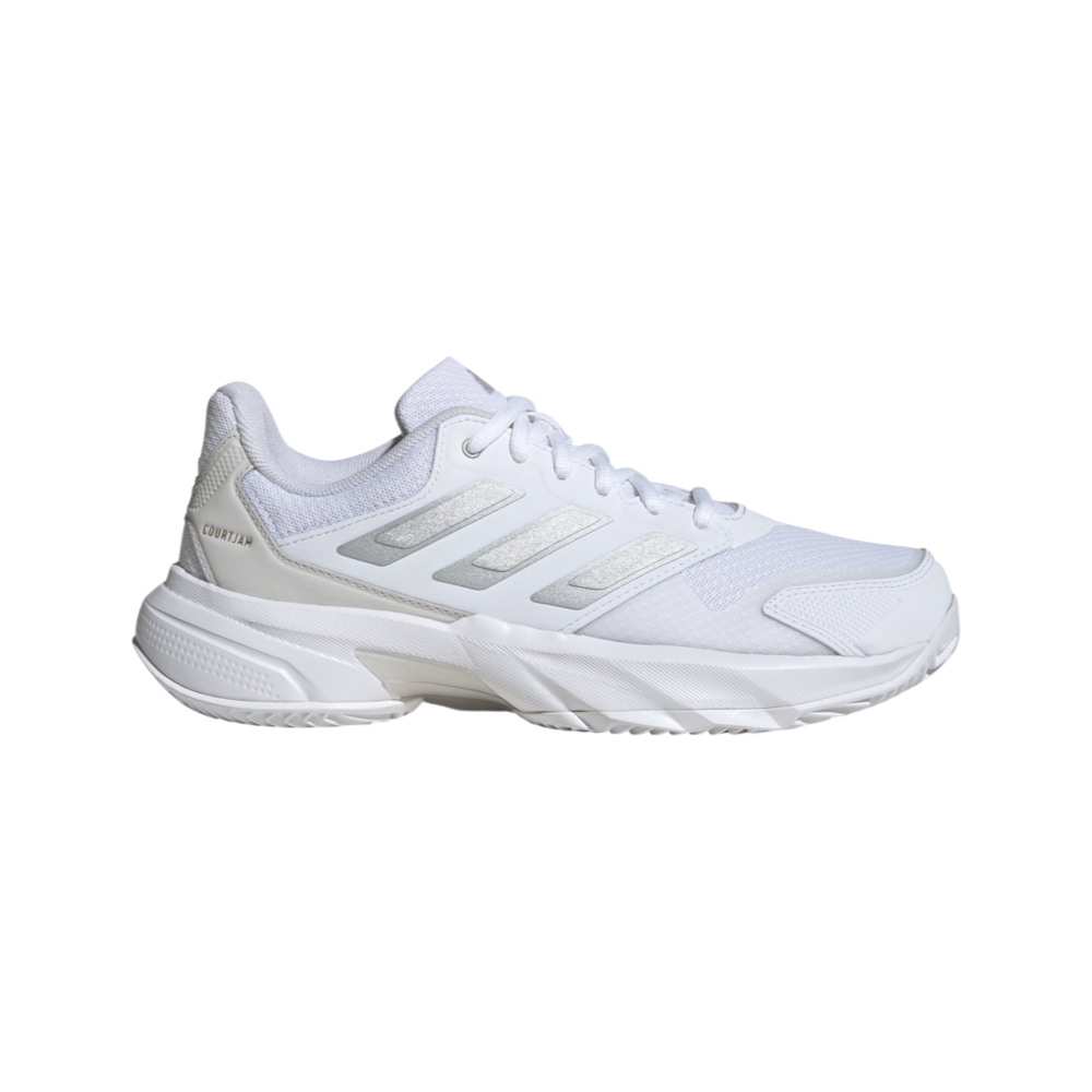 Zapatillas de pádel Adidas Courtjam Control 3 de mujer en blanco