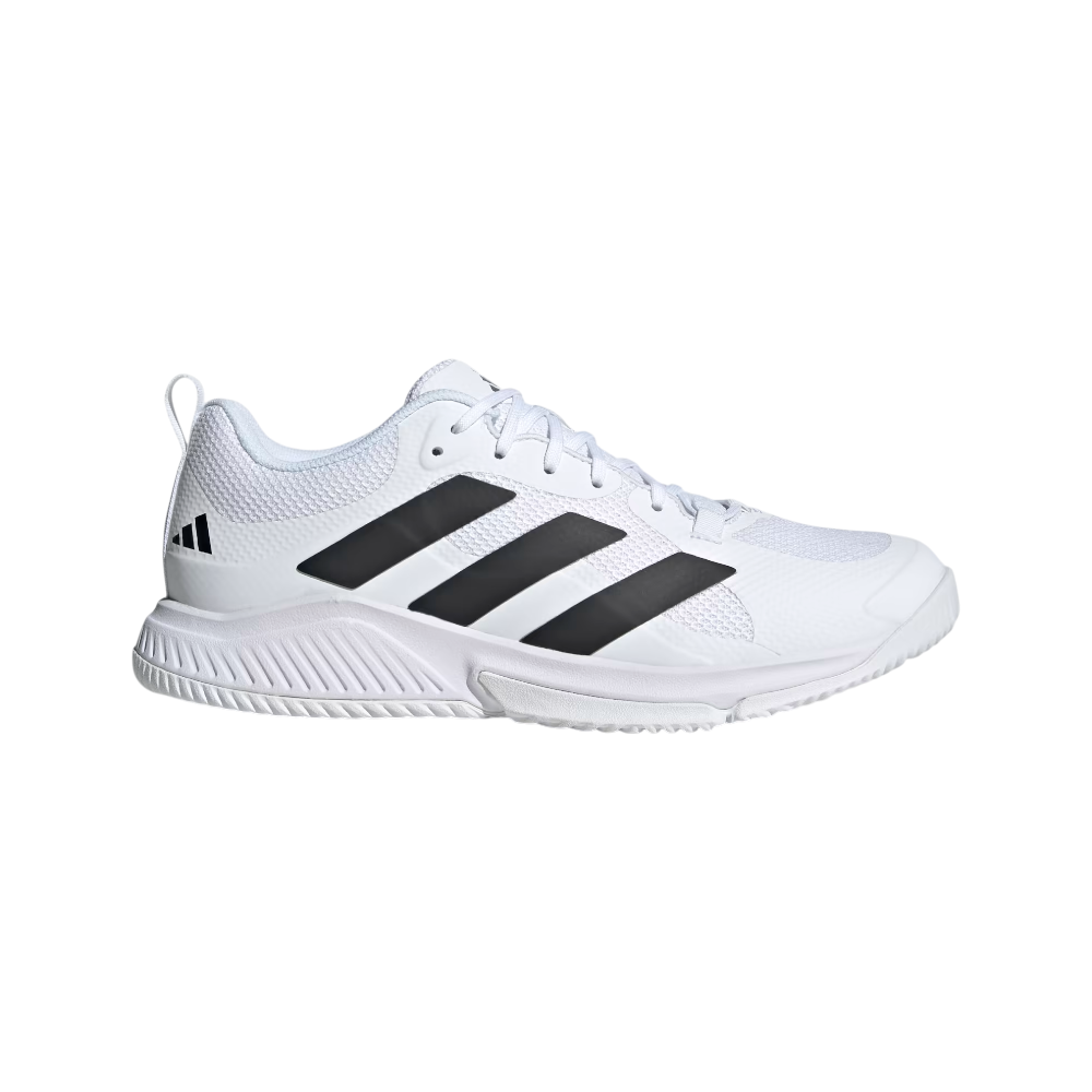 Zapatillas Adidas Court Team Bounce 2.0 Hombre Blanco/Negro — vista lateral