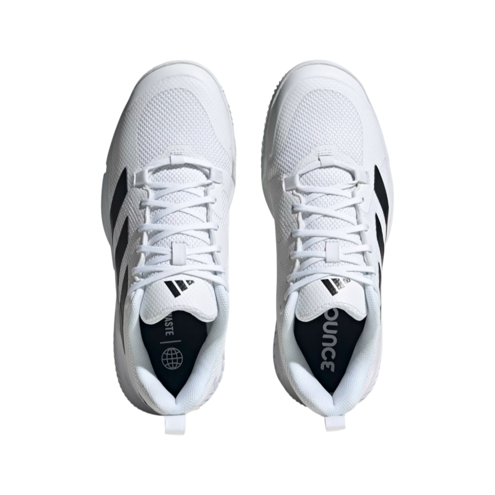 Zapatillas Adidas Court Team Bounce 2.0 Hombre Blanco/Negro — vista superior