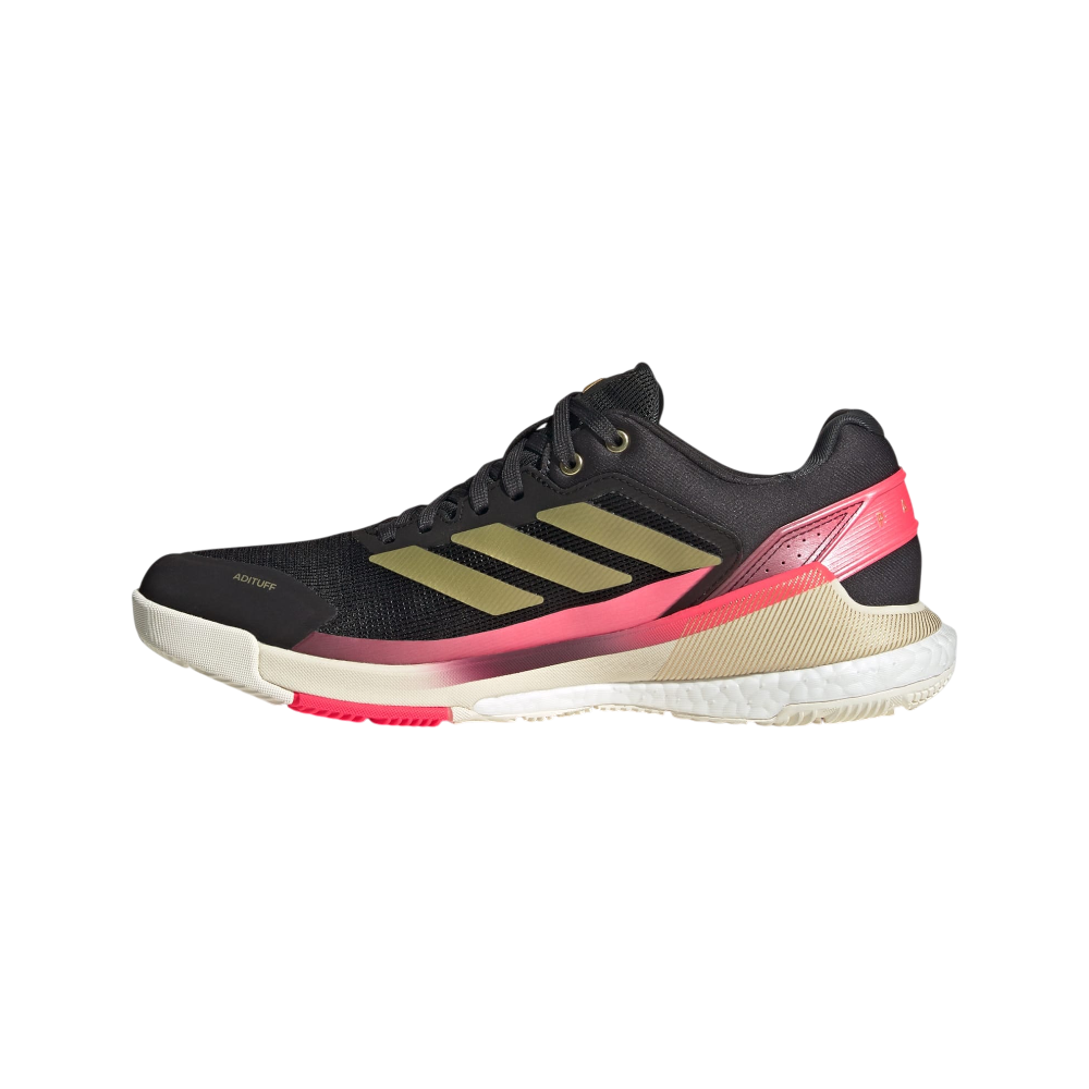 Zapatillas de pádel Adidas Crazyquick Boost de hombre en negro, vista lateral interior
