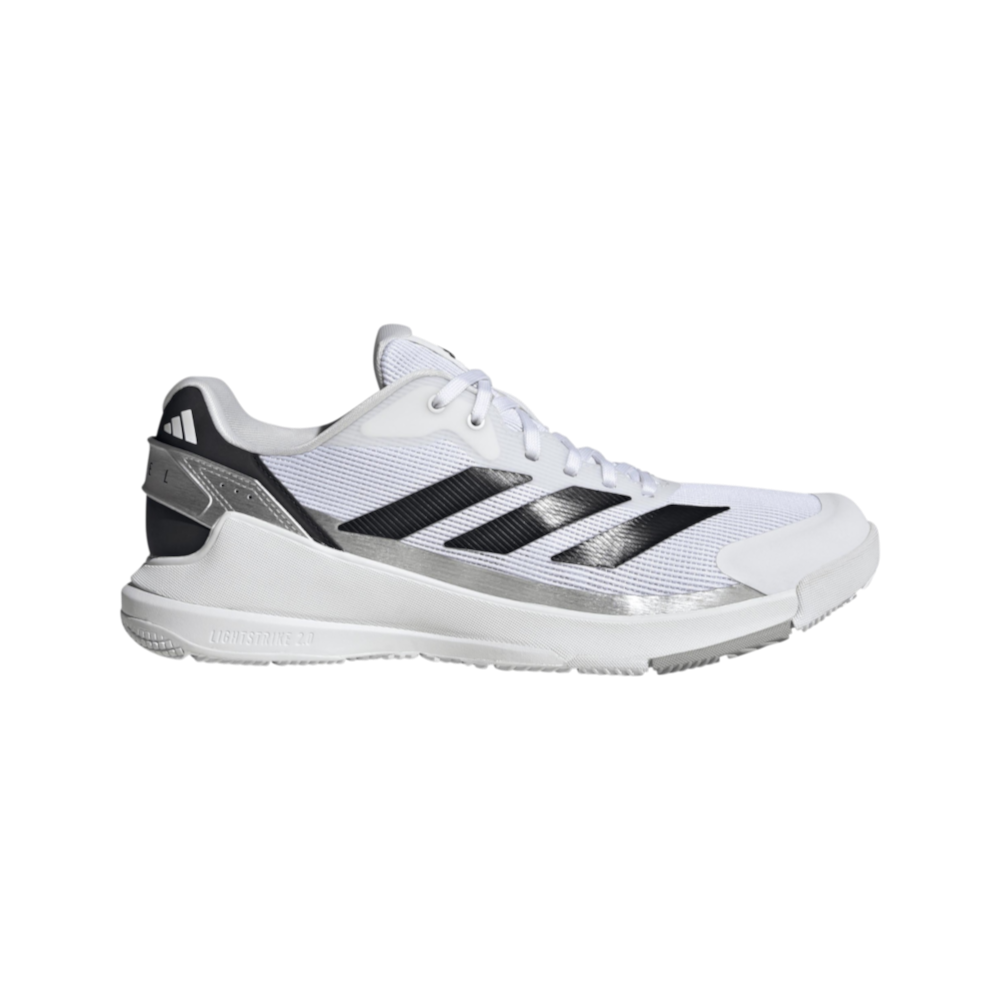 Zapatillas de pádel Adidas Crazyquick LS de hombre en blanco/negro/plata