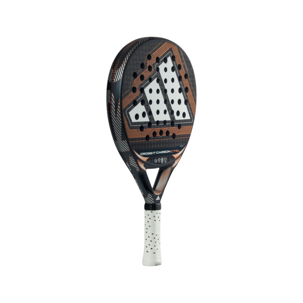 Pala de pádel Adidas Crossit Carbon Ctrl 2026, vista inclinada