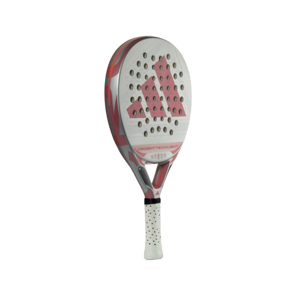 Pala de pádel Adidas Crossit Team Light 2026, vista inclinada