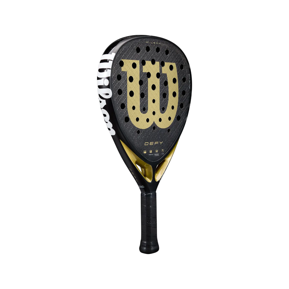 Pala de pádel Wilson Defy V1, vista inclinada