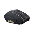 Paletero de pádel Wilson Defy V1 en negro/dorado