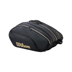 Paletero de pádel Wilson Defy V1 en negro/dorado