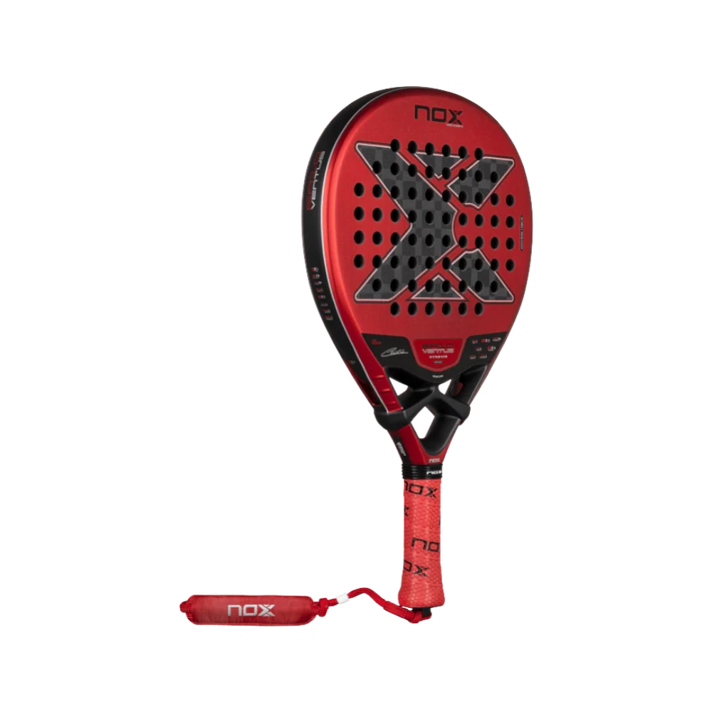 Pala de pádel Nox EA10 Ventus Hybrid 12K Xtrem by Edu Alonso, vista inclinada