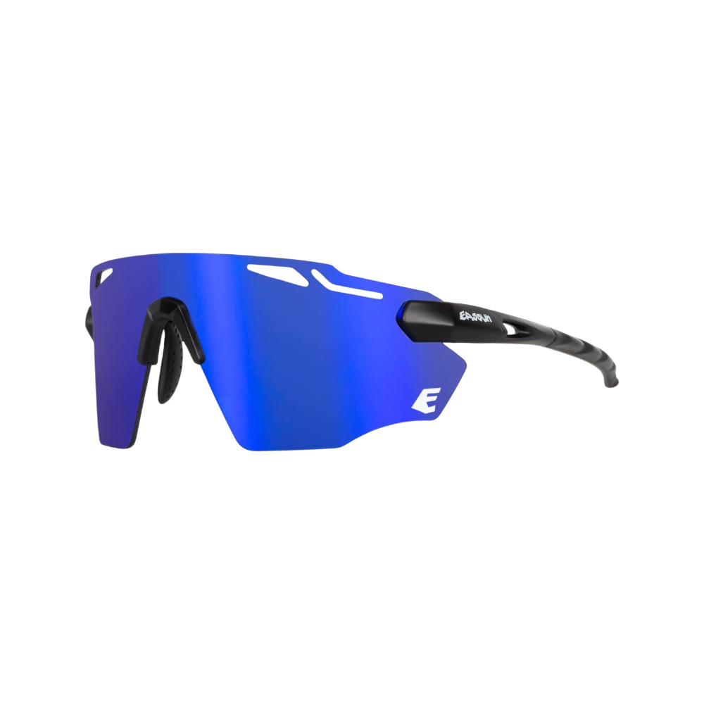 Gafas deportivas Eassun Fartlek en negro mate/azul revo