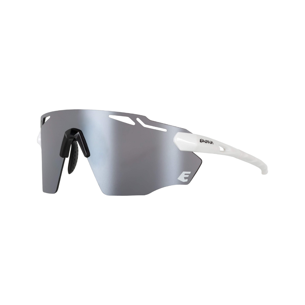 Gafas deportivas Eassun Fartlek en blanco mate/plata