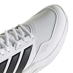 Zapatillas de pádel Adidas Gamecourt 3 de hombre en blanco, detalle del empeine