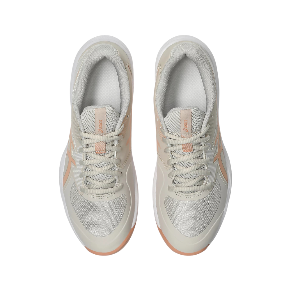 Zapatillas de pádel Asics Game FF Clay/OC de mujer en beige/coral, vista superior
