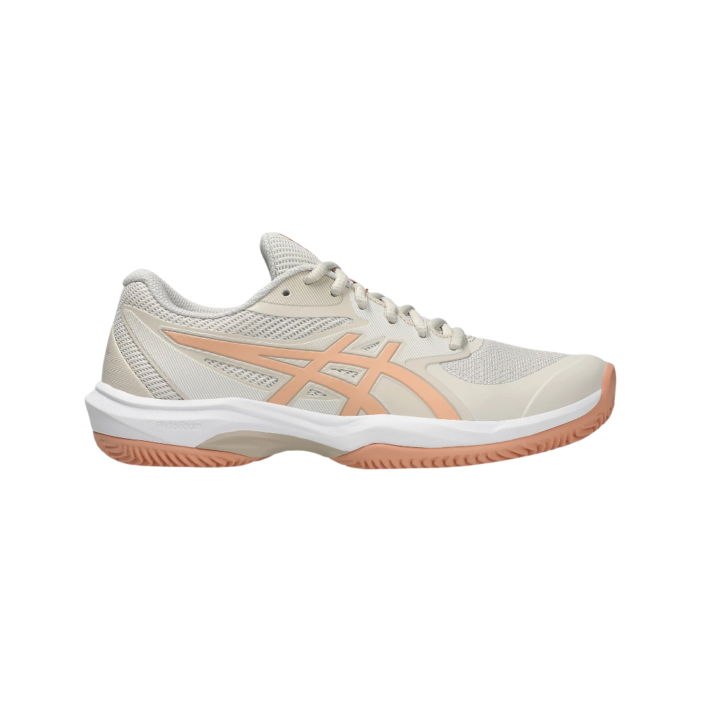 Zapatillas de pádel Asics Game FF Clay/OC de mujer en beige/coral