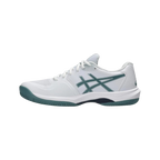 Zapatillas de pádel Asics Game FF Clay/OC de hombre en blanco/azul petróleo