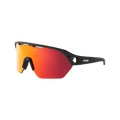 Gafas deportivas Eassun Glen en negro mate/rojo revo