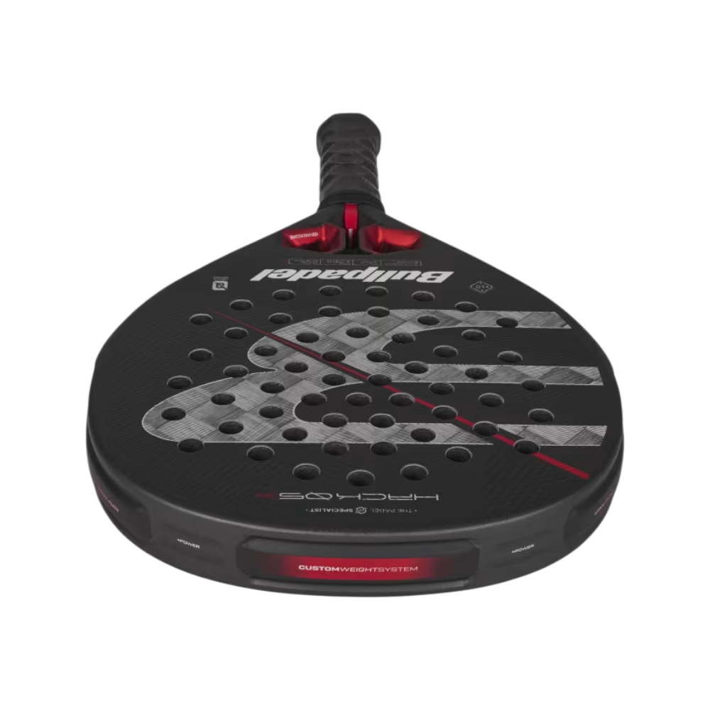 Pala Bullpadel Hack 05 Hybrid 2027 Paquito Navarro — detalle del marco