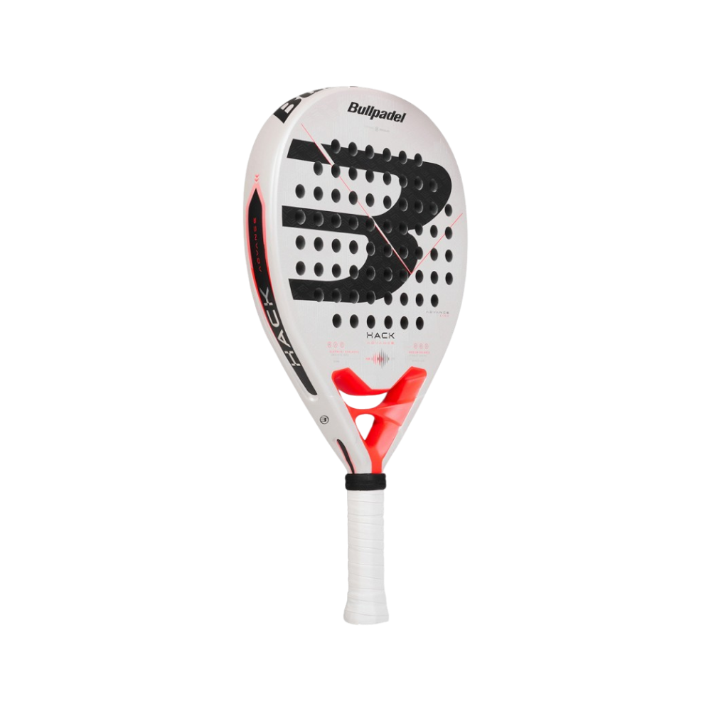 Pala de pádel Bullpadel Hack Advance, vista inclinada