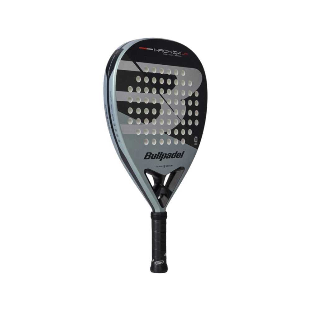 Pala de pádel Bullpadel Hack JR 26, vista inclinada