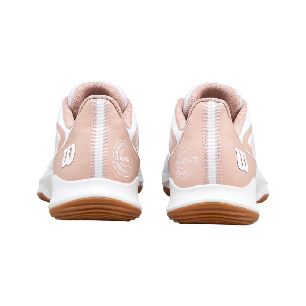 Zapatillas de Pádel Wilson Hurakn Lite Mujer Blanco/Beige — vista trasera del par