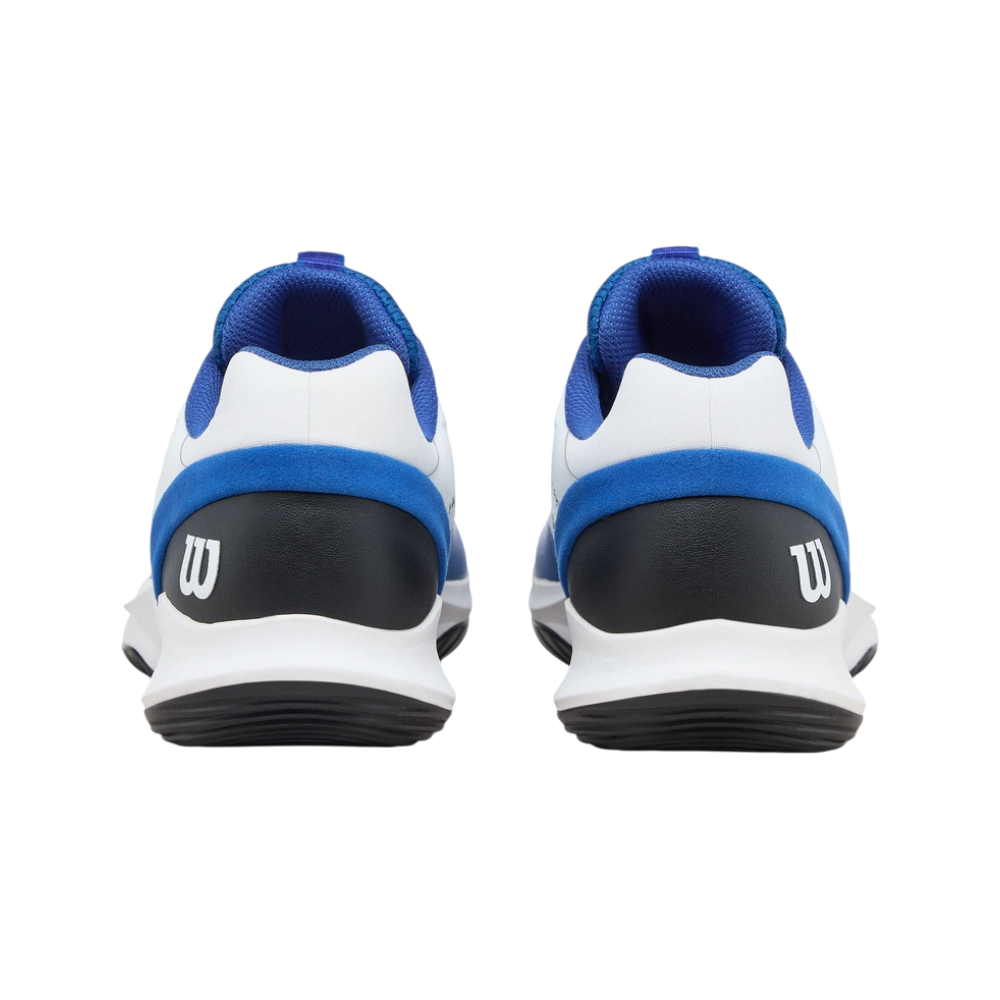 Zapatillas de Pádel Wilson Hurakn Pro V2 Hombre Blanco/Azul — vista trasera del par