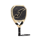 Pala de pádel Hyper Pro HRD negro y beige, vista inclinada