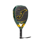 Pala de pádel Hyper Pro SFT verde y negro, vista inclinada