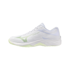 Zapatillas Mizuno Lightning Select Mujer Blanco/Aqua — vista lateral