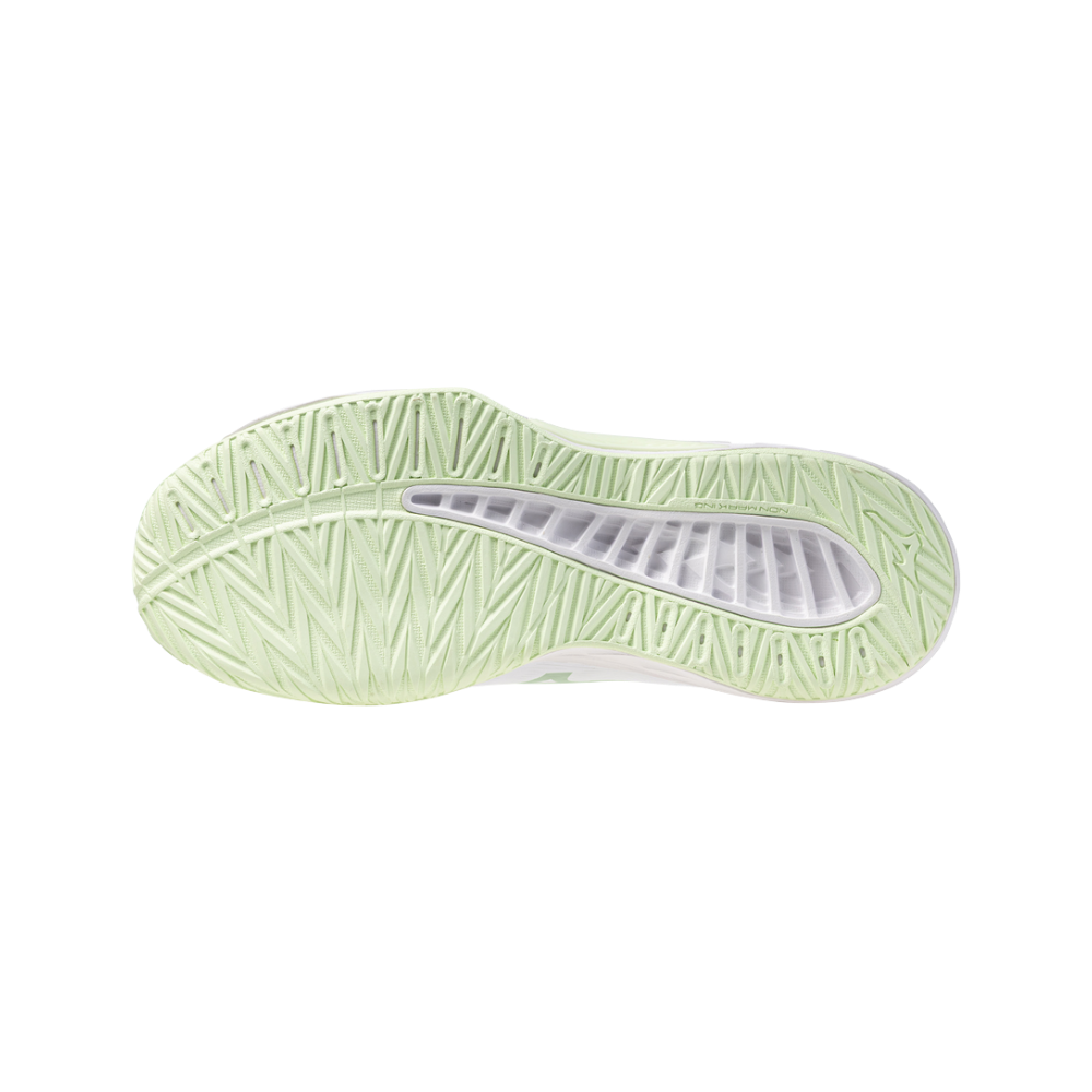 Zapatillas Mizuno Lightning Select Mujer Blanco/Aqua — suela